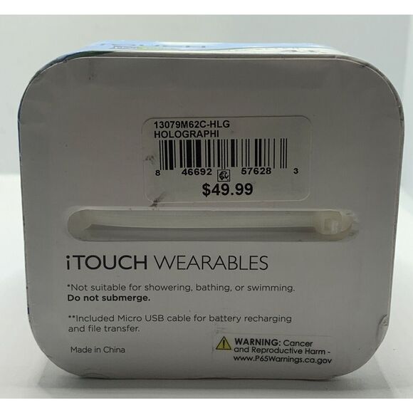 ITouch IPZ13079M62C-HLG Kid's Green Holographic Resin Strap Smart Watch MGK72 - Picture 7 of 7